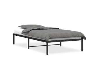 VidaXL Bedframe Metaal Zwart 107x203 cm - 40% Korting!