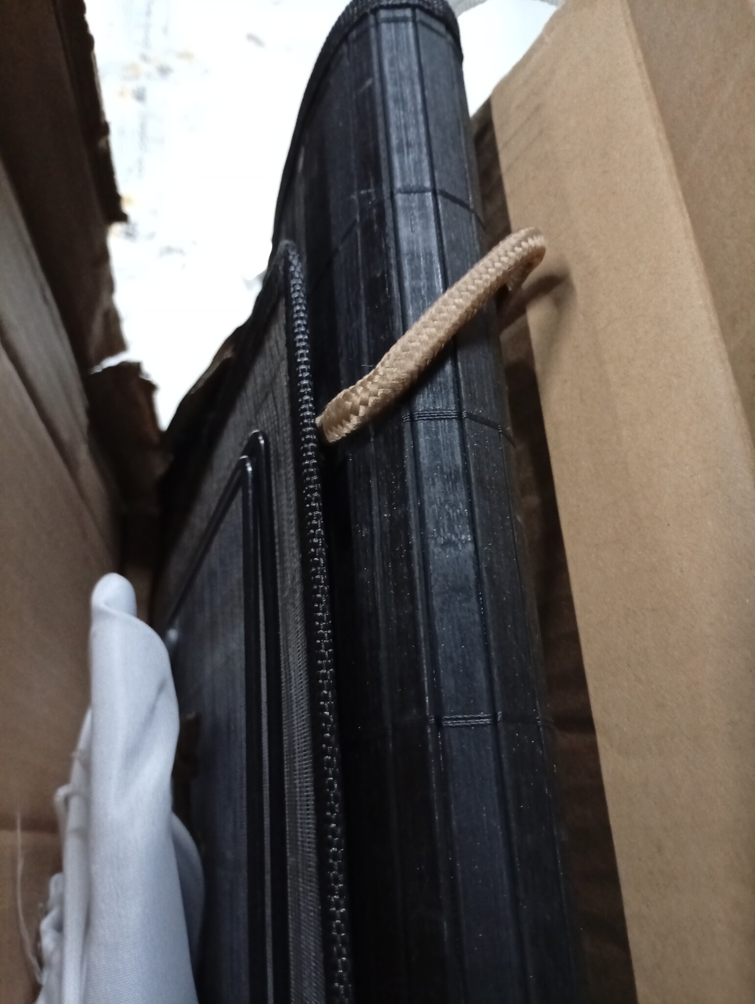 VidaXL Wasmand Bamboe Zwart 72L - 55% Korting! Licht Beschadigd