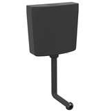 VidaXL Toiletstortbak Zwart - 40% Korting! Nu 3/6 L met waterinlaat onderin