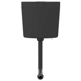 VidaXL Toiletstortbak Zwart - 40% Korting! Nu 3/6 L met waterinlaat onderin