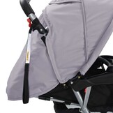 Dubbele Kinderwagen Staal Grijs/Zwart - 40% Korting! Nu met Korting!