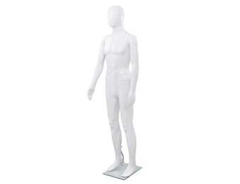 VidaXL Etalagepop Man Glanzend Wit - 40% Korting!