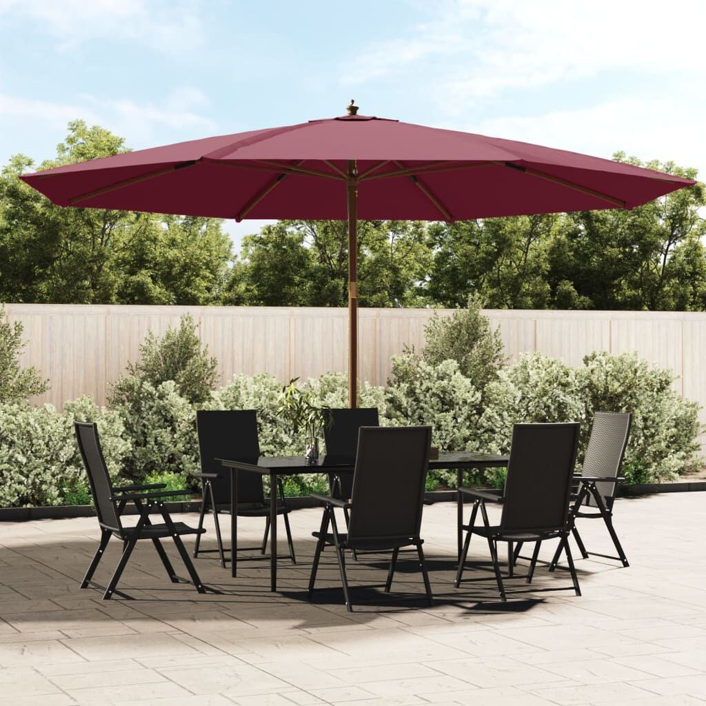 VidaXL Parasol 400x273cm Bordeauxrood - 40% Korting | RetourProduct