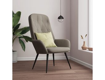 VidaXL Relaxstoel Fluweel Lichtgrijs - 55% Korting! Retourdeal