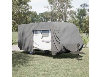 VidaXL Caravanhoes Grijs - 732x250x220cm - 60% Korting! Zo Goed Als Nieuw