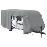 VidaXL Caravanhoes Grijs - 732x250x220cm - 60% Korting! Zo Goed Als Nieuw