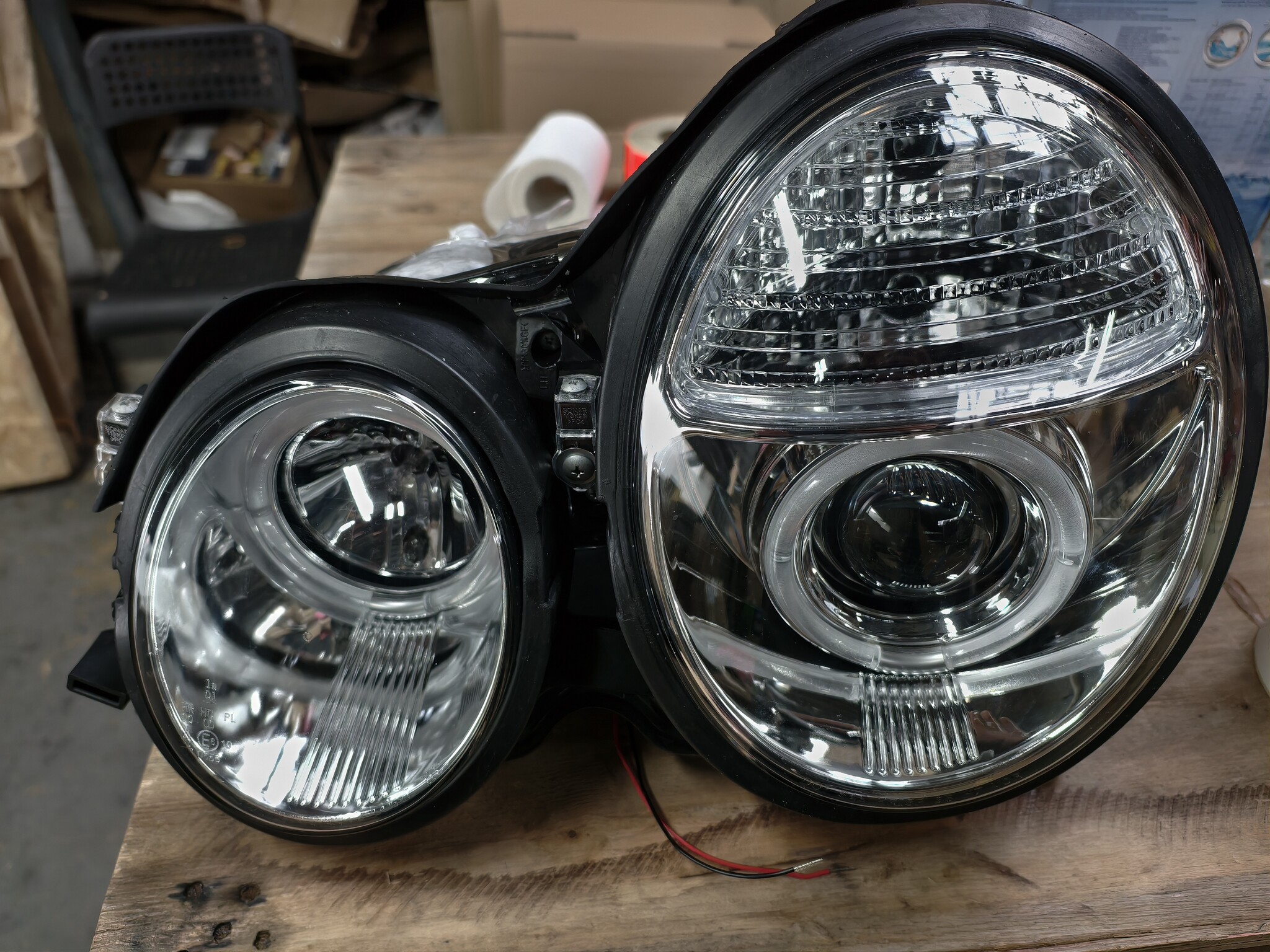 Koplampen Dual Halo Rims MERCEDES W210 E-Klasse '99-'02 - 55% Korting!