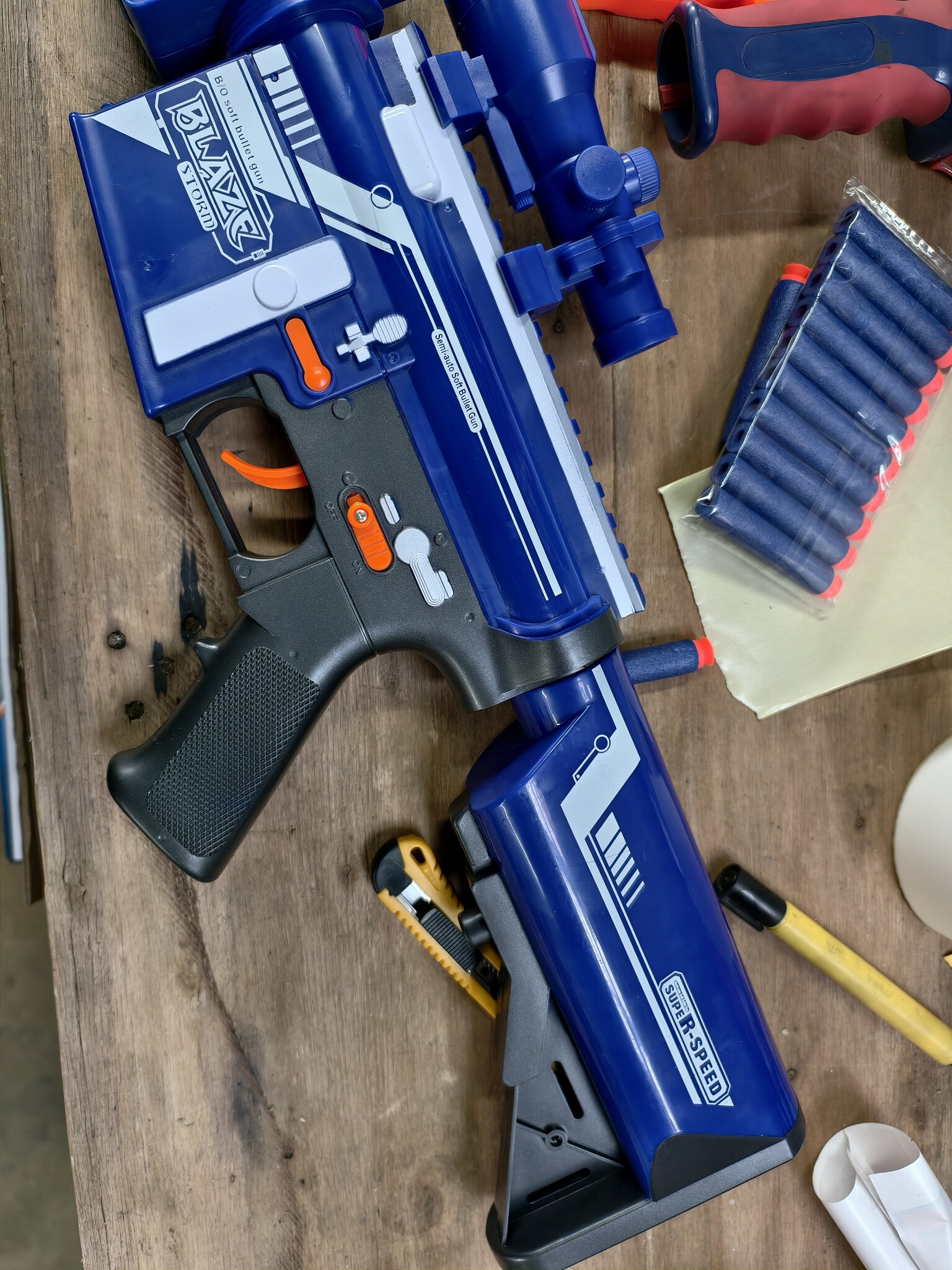 NERF foam pijlen speelgoed machinegeweer - 20 pijlen