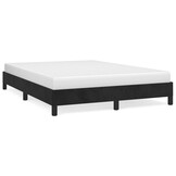 VidaXL Bedframe Fluweel Zwart 140x200cm - Nu 40% Korting!