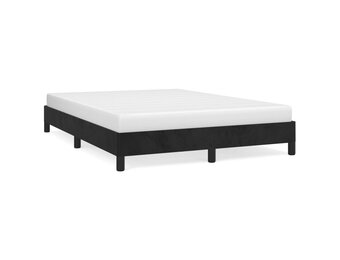 VidaXL Bedframe Fluweel Zwart 140x200cm - Nu 40% Korting!