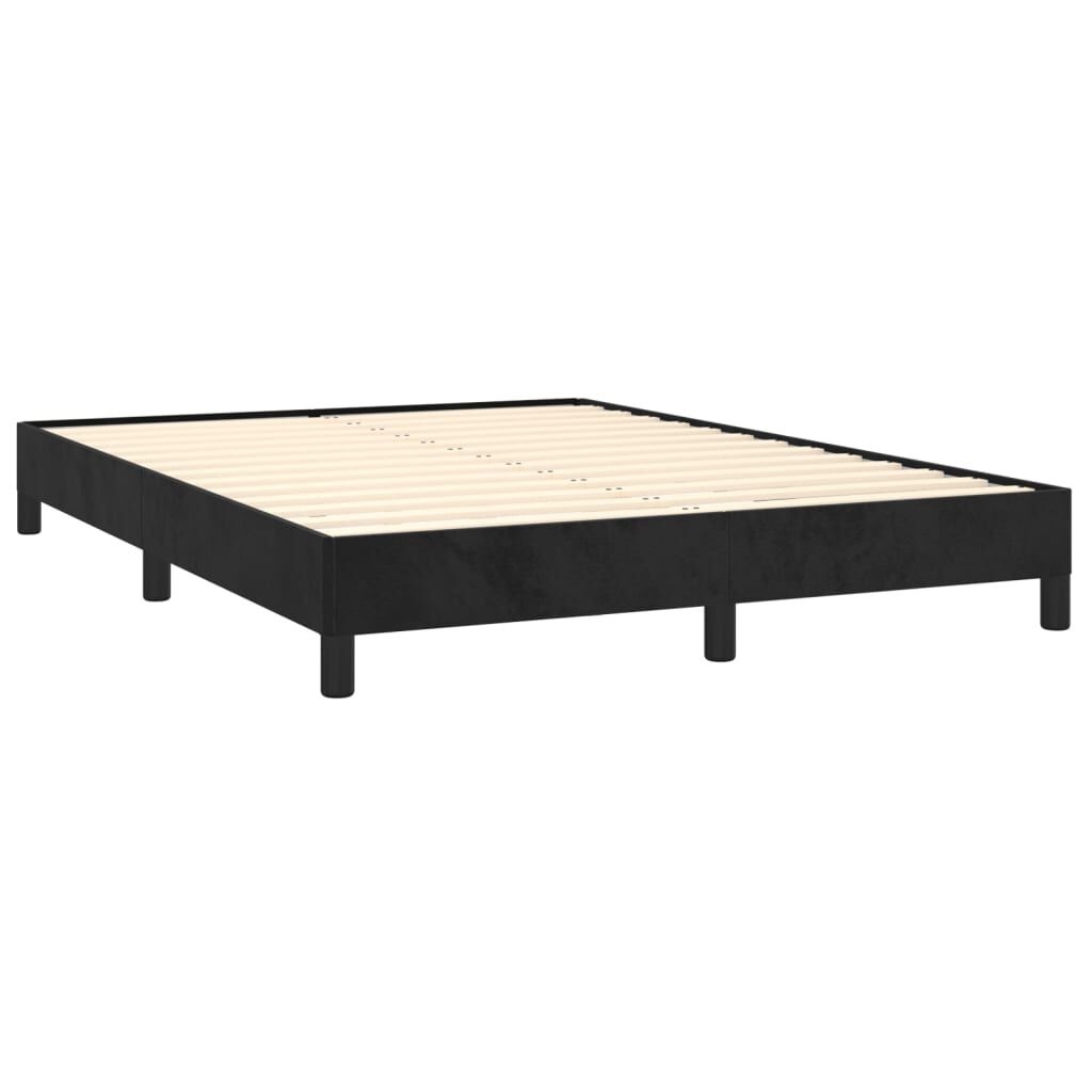 VidaXL Bedframe Fluweel Zwart 140x200cm - Nu 40% Korting!
