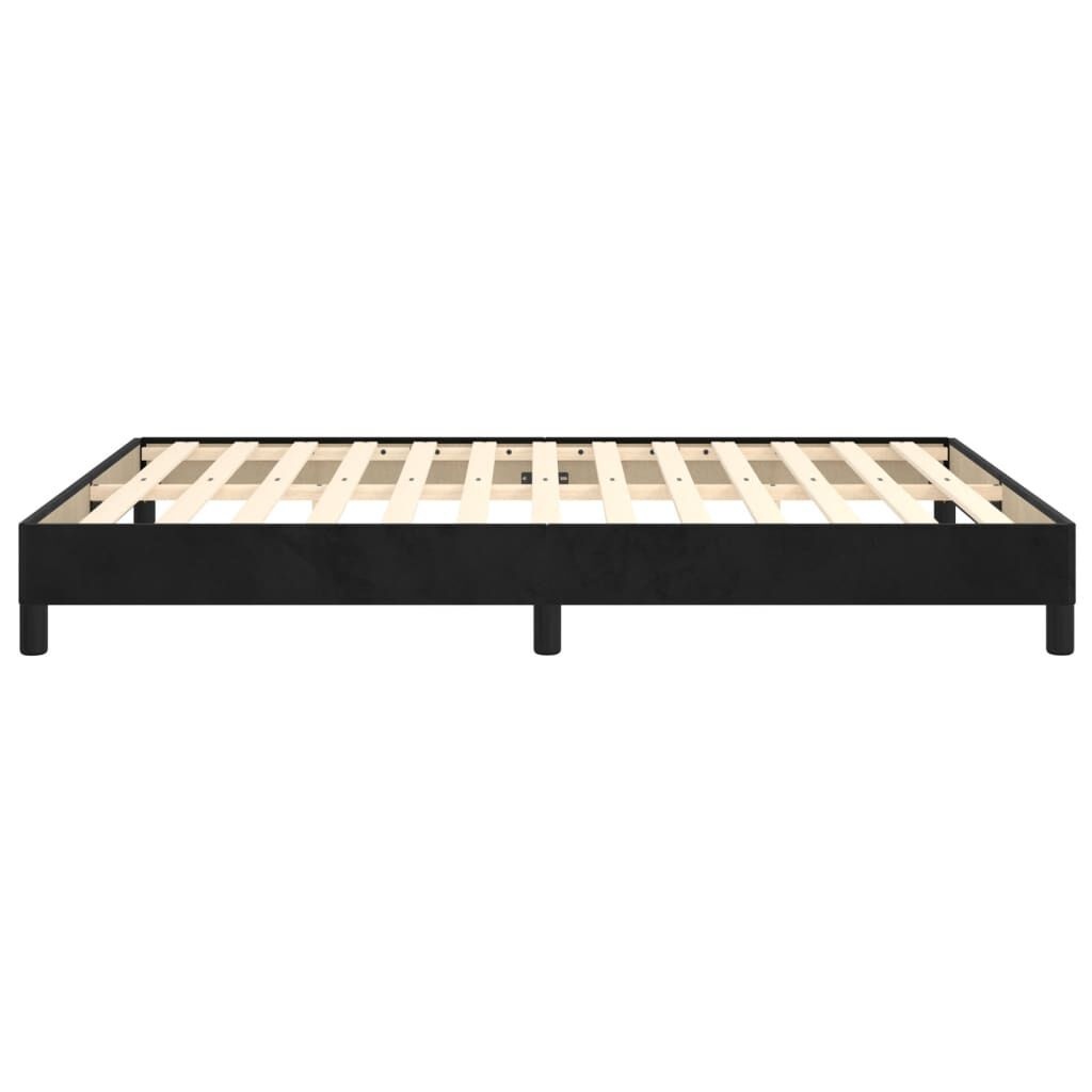 VidaXL Bedframe Fluweel Zwart 140x200cm - Nu 40% Korting!