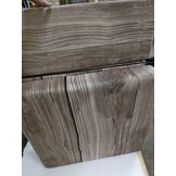 Logeermatras Houtmotief - Opvouwbaar 200x90x15cm - Campingmatras - 40% Korting!