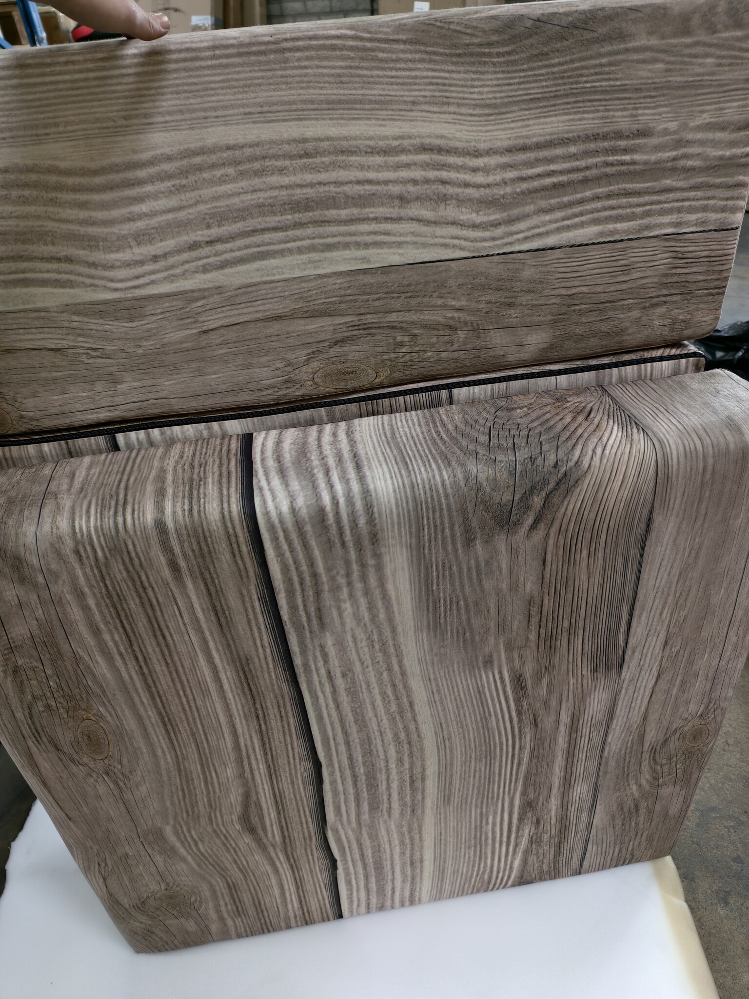 Logeermatras Houtmotief - Opvouwbaar 200x90x15cm - Campingmatras - 40% Korting!