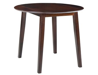 vidaXL Eettafel inklapbaar rond MDF bruin