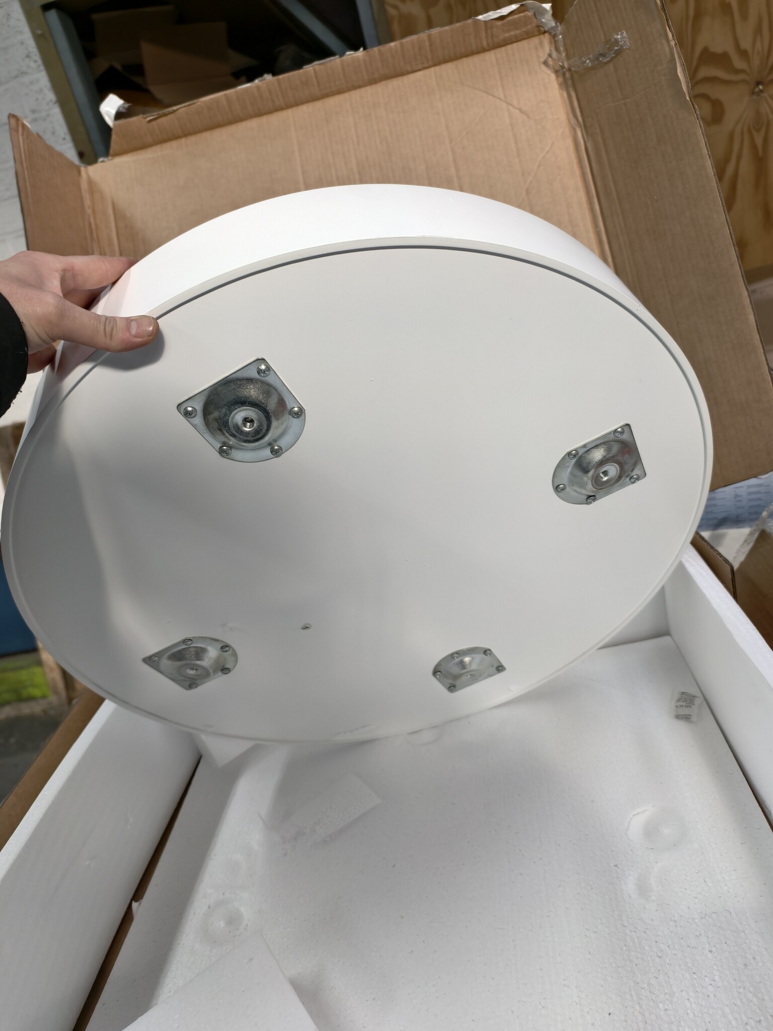 Moderne Houten Salontafel met Opbergruimte | 40% Korting | Wit (60x60x40cm)