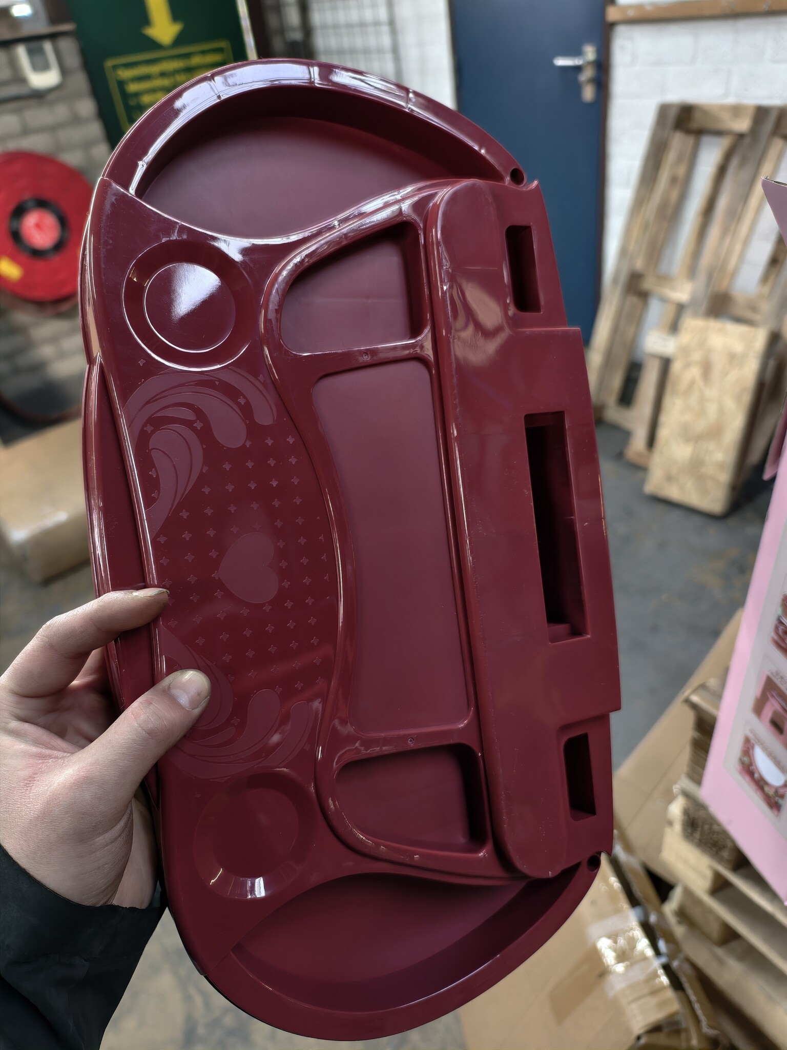 Kaptafel kind - make up tafel met spiegel - 44x24,5x76cm - roze