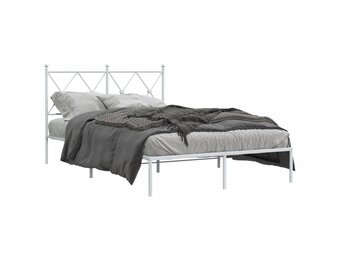 vidaXL Bedframe Metaal Wit 120x200cm - 40% Korting!
