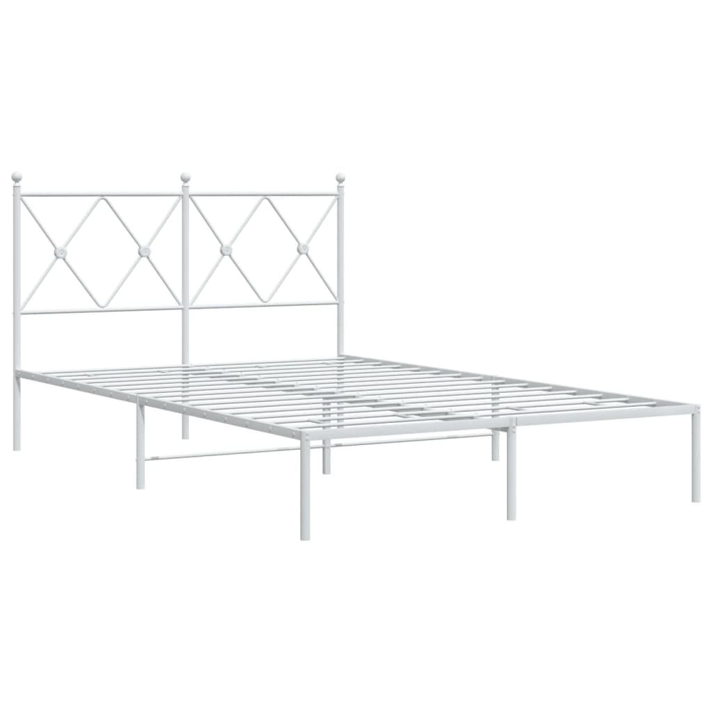 vidaXL Bedframe Metaal Wit 120x200cm - 40% Korting!