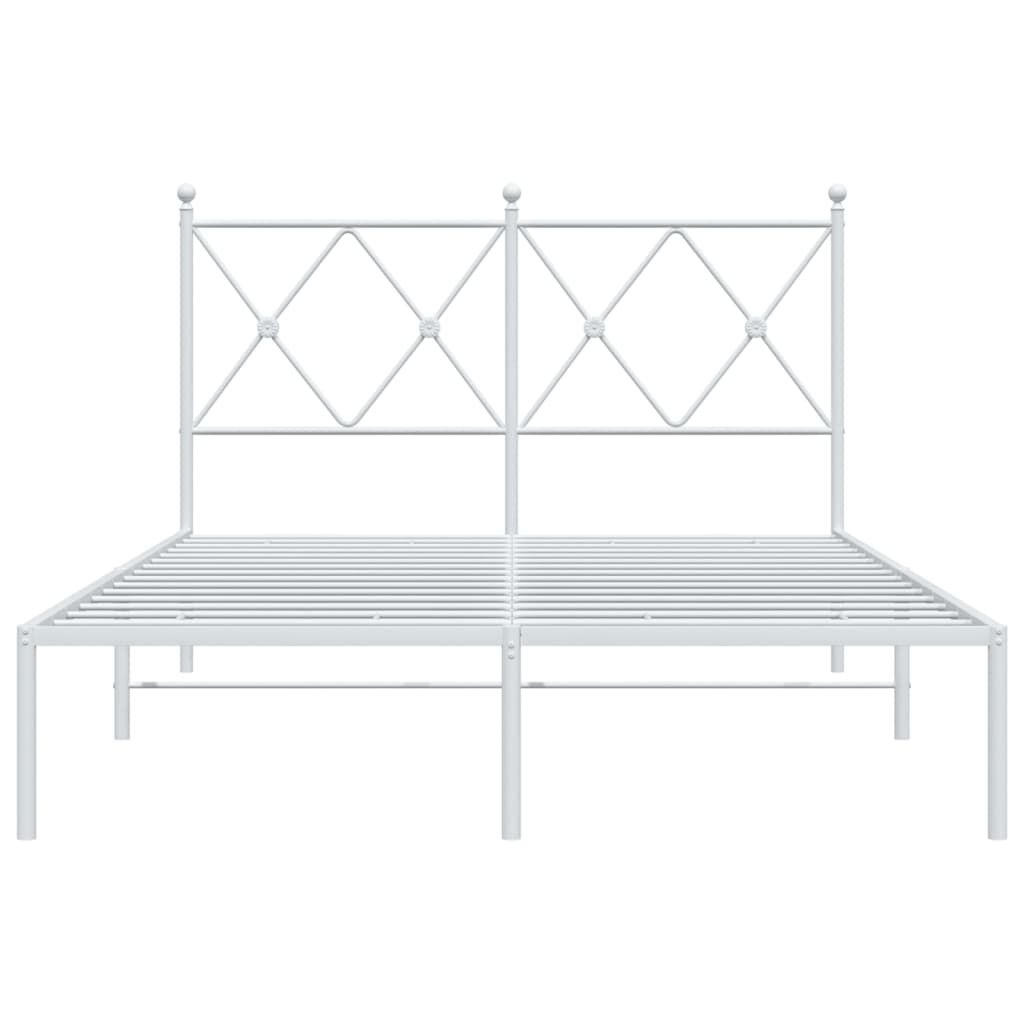 vidaXL Bedframe Metaal Wit 120x200cm - 40% Korting!