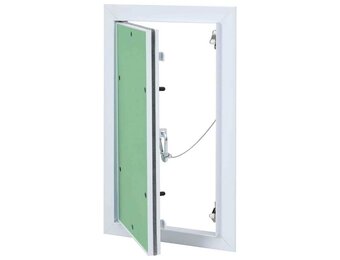 vidaXL Inspectieluik Wit 20 x 35 cm Aluminium en Platenbord