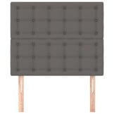 Hoofdborden 2 st 100x5x78/88 cm Kunstleer Grijs - 40% Korting!