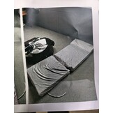 Logeermatras met kussen - 70cm x 200cm x 15cm - Opvouwbaar - Grijs