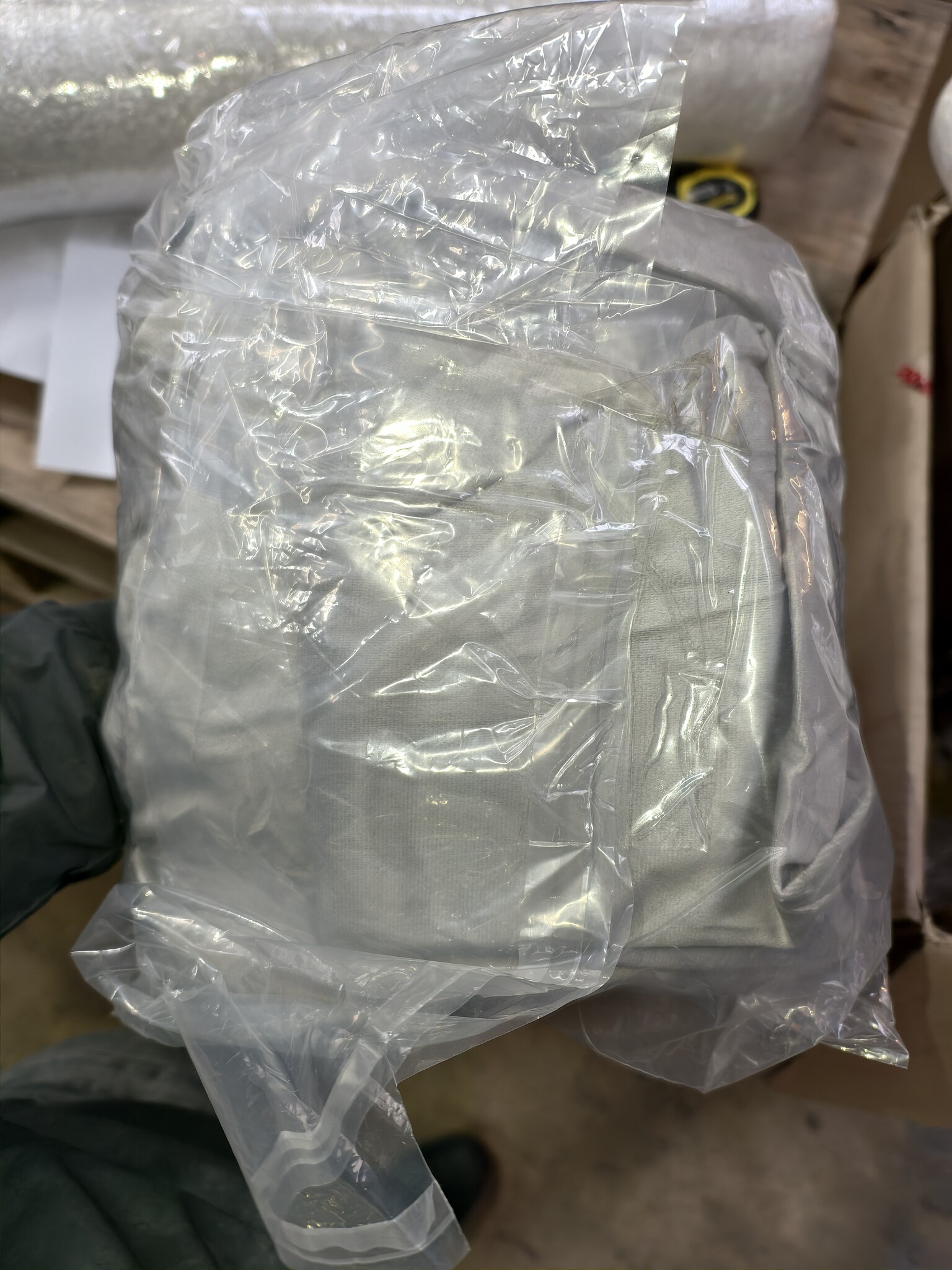 Logeermatras met kussen - 70cm x 200cm x 15cm - Opvouwbaar - Grijs