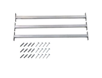 vidaXL Barrièrestangen (3 st) 710-1200mm - 55% KORTING!