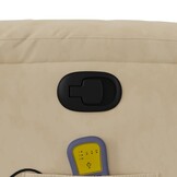 VidaXL Massagestoel Microvezel Crème - 74% Korting! Unieke Kans!