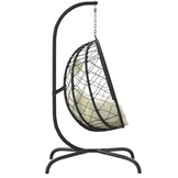 VidaXL Hangstoel Poly Rattan & Staal Crèmewit - 55% Korting!