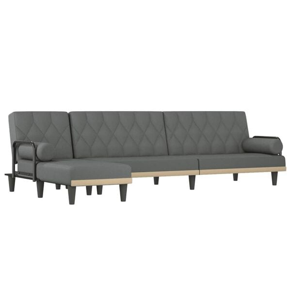 vidaXL Chaise longue donkergrijs - 84% KORTING! | Nog 1 op voorraad!
