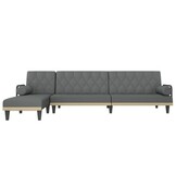 vidaXL Chaise longue donkergrijs - 84% KORTING! | Nog 1 op voorraad!
