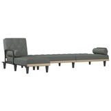 vidaXL Chaise longue donkergrijs - 84% KORTING! | Nog 1 op voorraad!