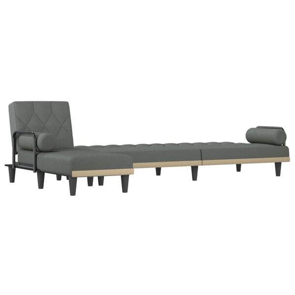 vidaXL Chaise longue donkergrijs - 84% KORTING! | Nog 1 op voorraad!