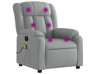 Luxe Massagestoel Lichtgrijs - 55% Korting! Geretourneerd Product