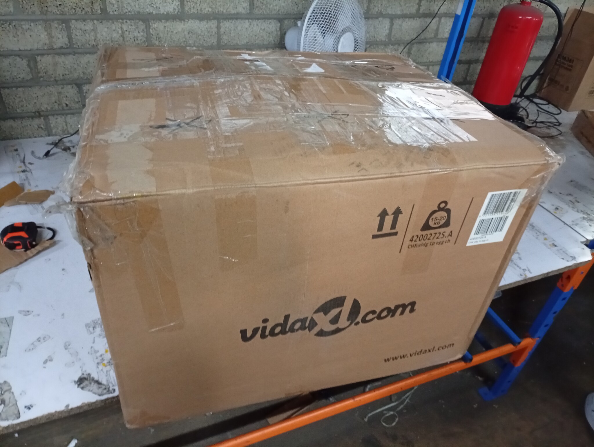 VidaXL Eivormige Stoel Donkergrijs - 60% Korting! Slechts 1 Beschikbaar!