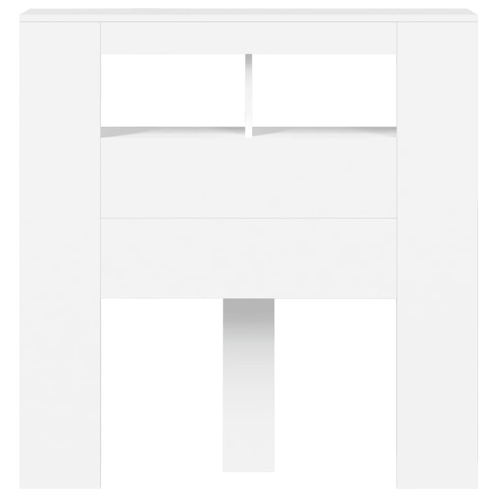 vidaXL Hoofdeinde met LED - Bewerkt Hout (35% Korting!)