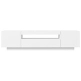 vidaXL TV-meubel Wit met LED-verlichting (40% Korting!) - 160cm
