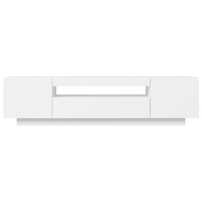 vidaXL TV-meubel Wit met LED-verlichting (40% Korting!) - 160cm