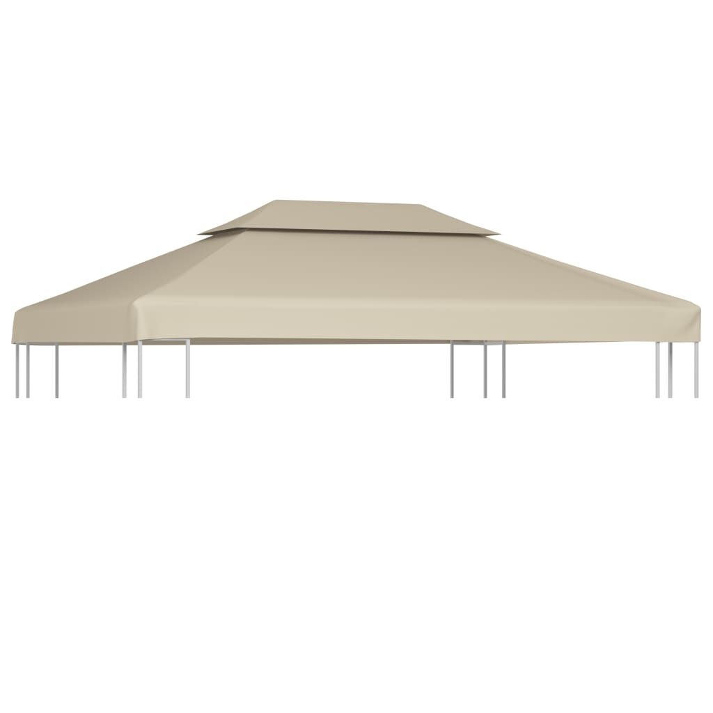 40% Korting! VidaXL Vervangend Prieeldoek 3x4m Beige - Waterbestendig & Duurzaam