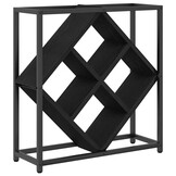 VidaXL Wijnrek Zwart Eiken (Bewerkt Hout) - 35% Korting!