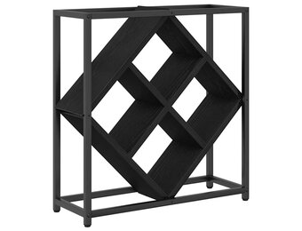 VidaXL Wijnrek Zwart Eiken (Bewerkt Hout) - 35% Korting!