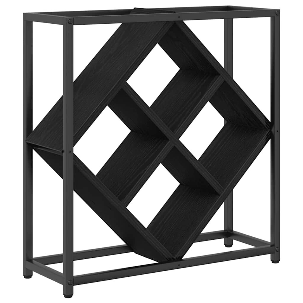 VidaXL Wijnrek Zwart Eiken (Bewerkt Hout) - 35% Korting!