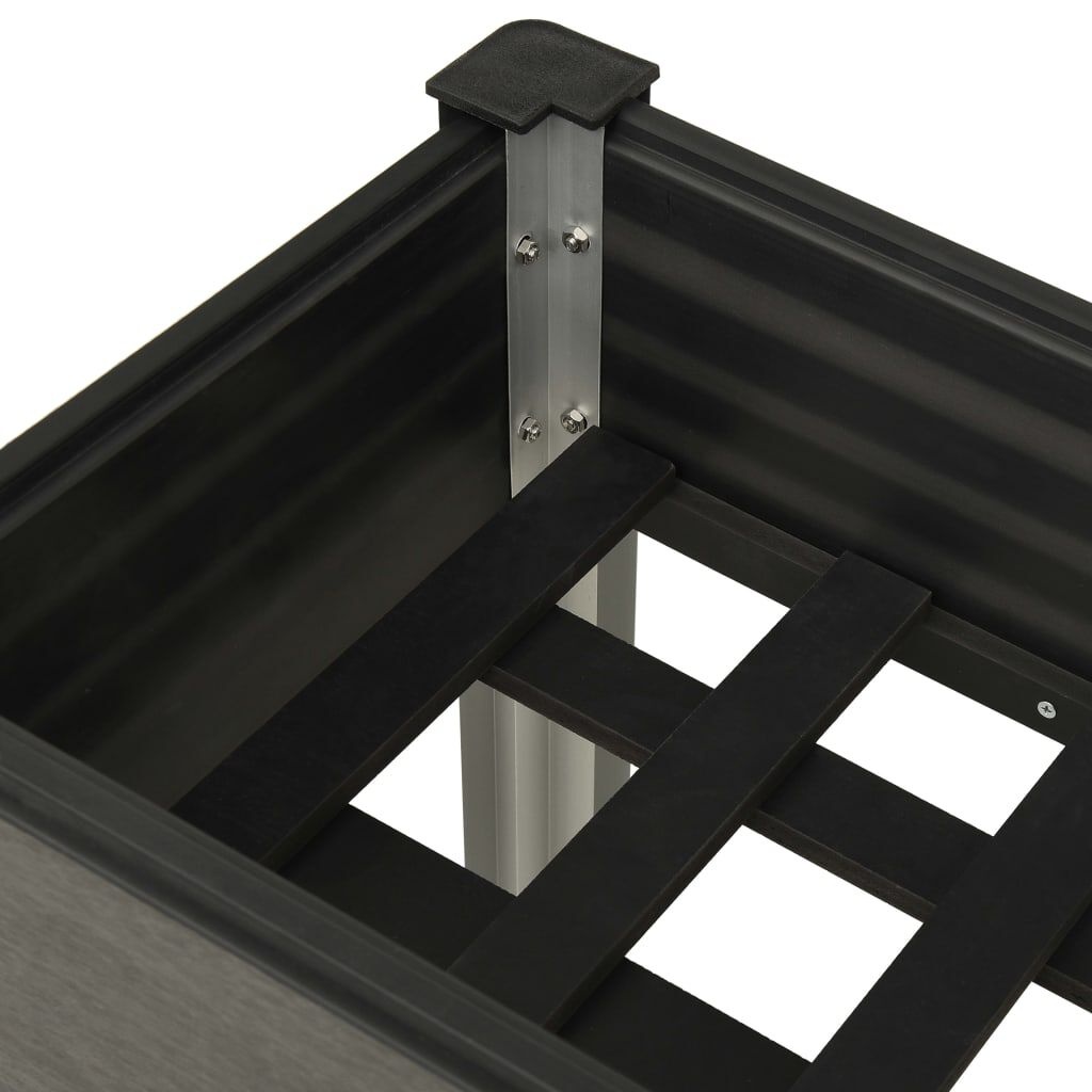 vidaXL Verhoogde Plantenbak 75x40x75 cm Grijs - 46% Korting!