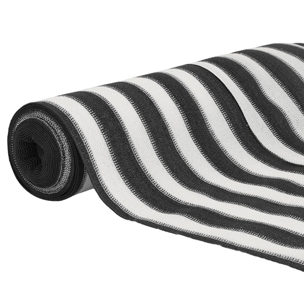 vidaXL Privacynet 150 g/m² 1,8x25 m HDPE antracietkleurig en wit