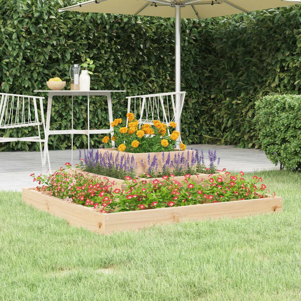 VidaXL Grenenhouten Plantenbak 80x80x27 cm - 40% Korting!