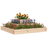 VidaXL Grenenhouten Plantenbak 80x80x27 cm - 40% Korting!