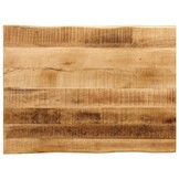 40% KORTING: VidaXL Tafelblad Massief Mangohout (80x60cm) Natuurlijke Rand - Als Nieuw!