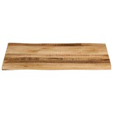 40% KORTING: VidaXL Tafelblad Massief Mangohout (80x60cm) Natuurlijke Rand - Als Nieuw!